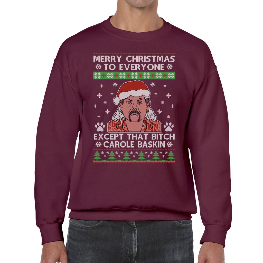 Carole Baskin Couples Ugly Christmas Sweaters - Image 7