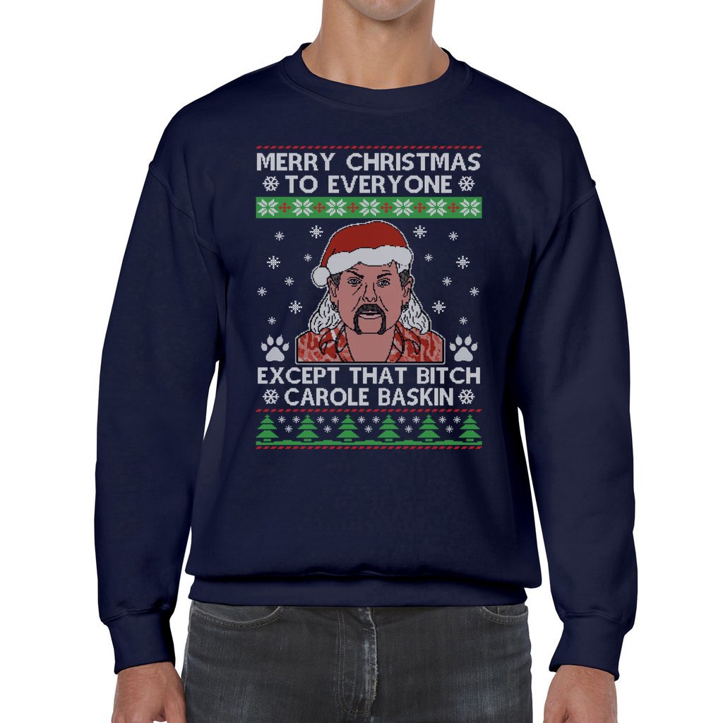 Carole Baskin Couples Ugly Christmas Sweaters - Image 6