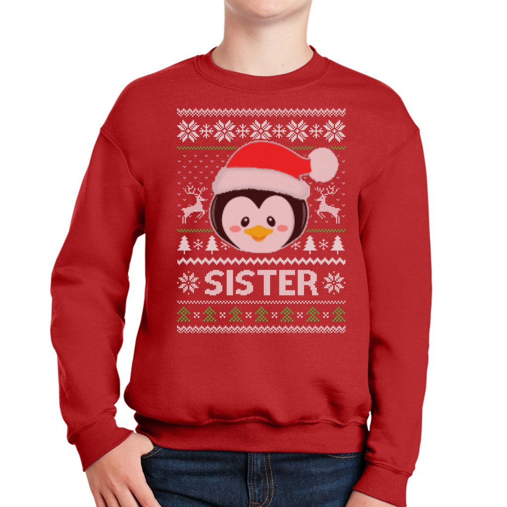 Matching Family Christmas Sweatshirts For Sister