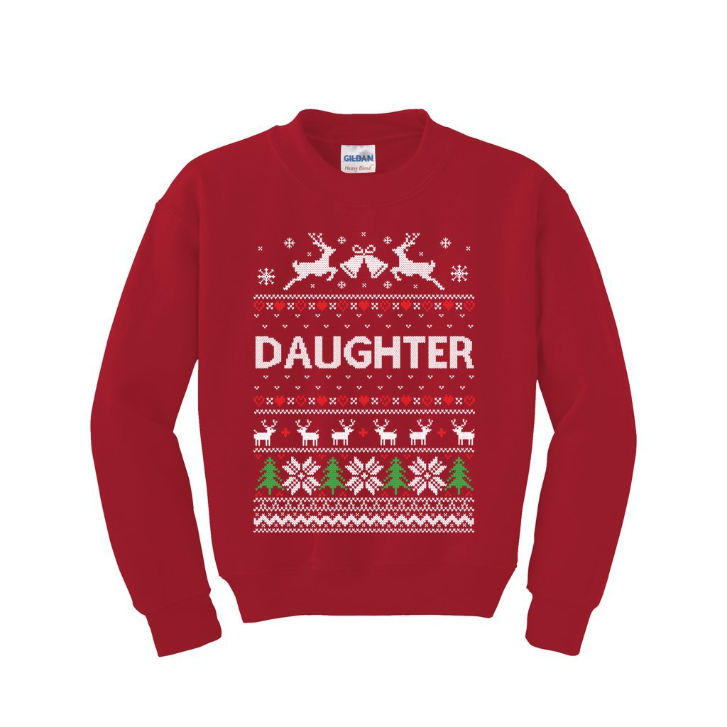 Daughter Cute Matching Christmas Sweaters For Family - Image 4