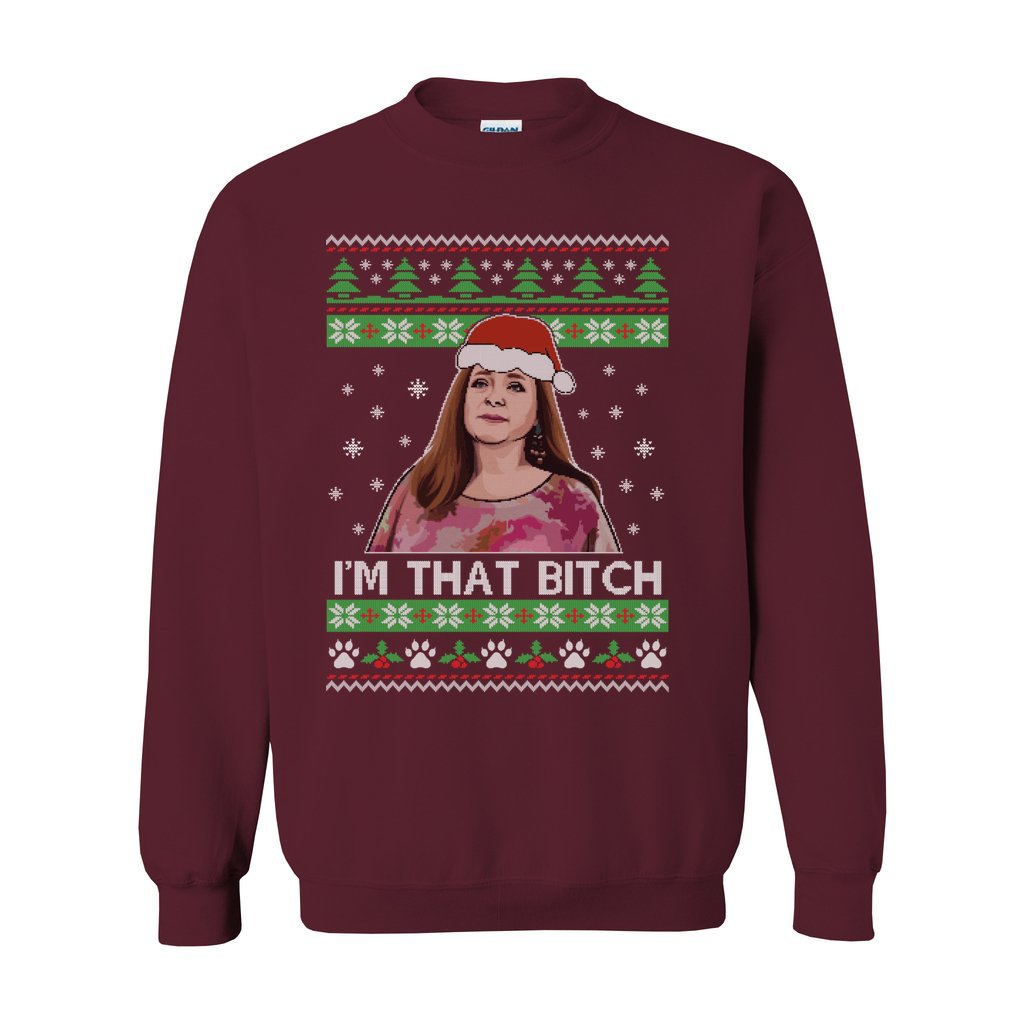 I'm That Bitch Couples Ugly Christmas Sweaters - Image 7
