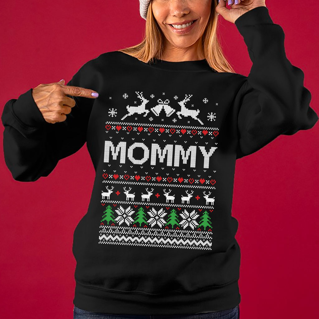 Mommy Cute Matching Christmas Sweaters For Family