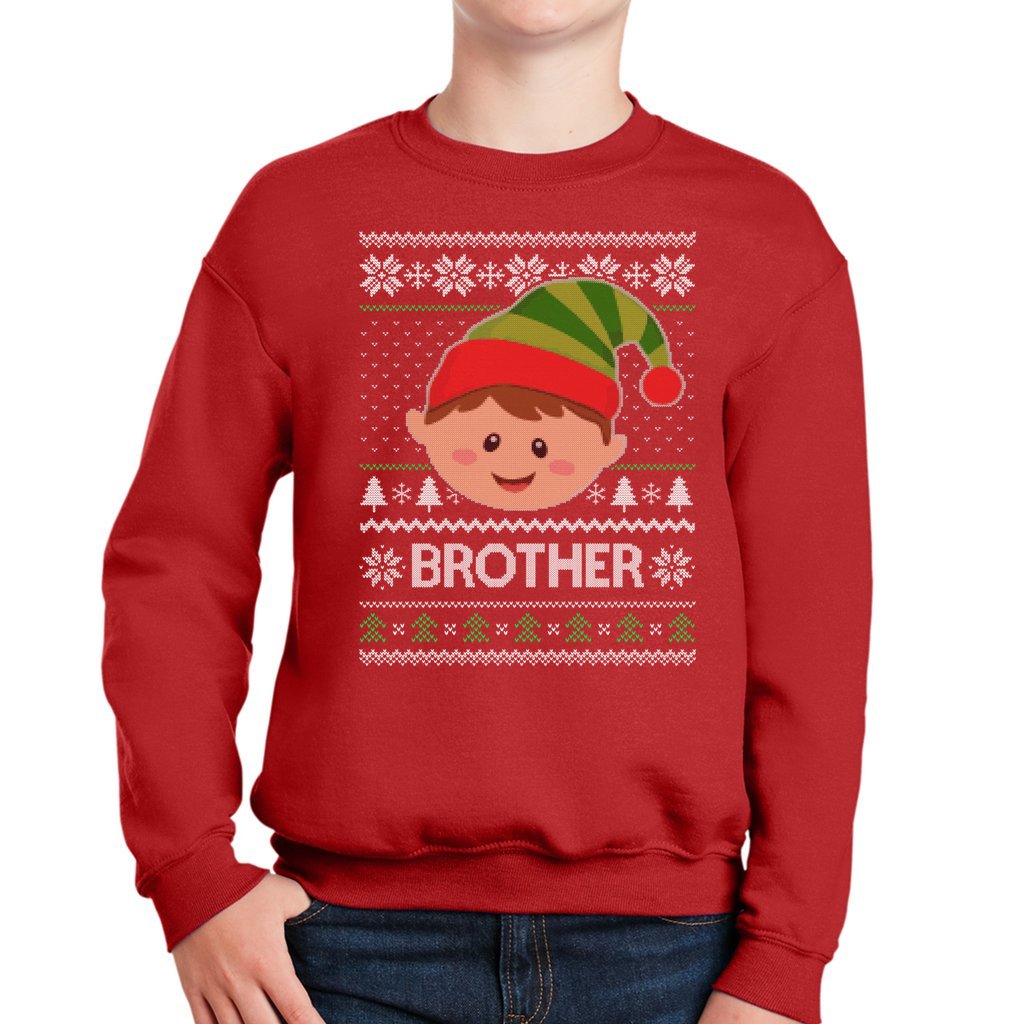 Cute Matching Family Christmas Sweatshirts For Brother