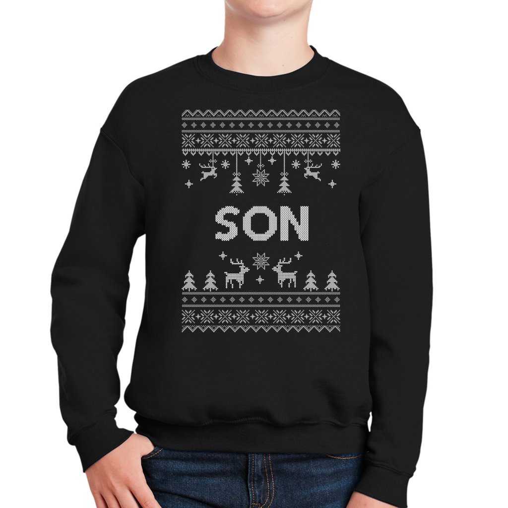 Son Matching Christmas Sweaters For Family - Image 3
