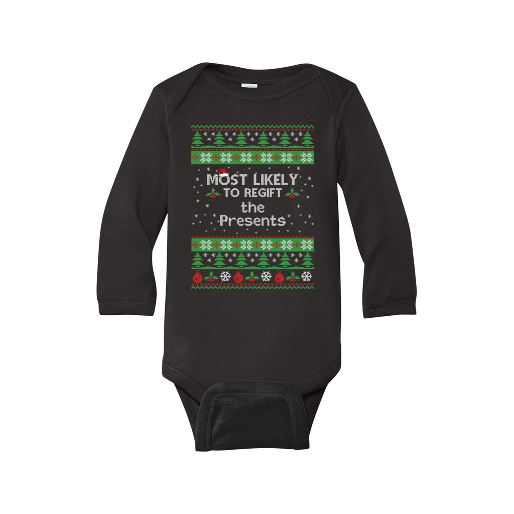 Family Christmas Matching Sweaters For Baby Most Likely To Regift The Presents