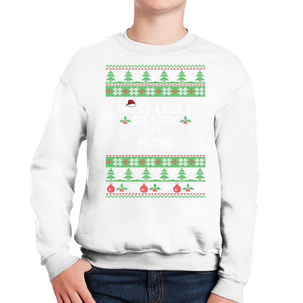 Youth Heavy Blend Sweatshirt Most Likely To Stay At Home - Image 4