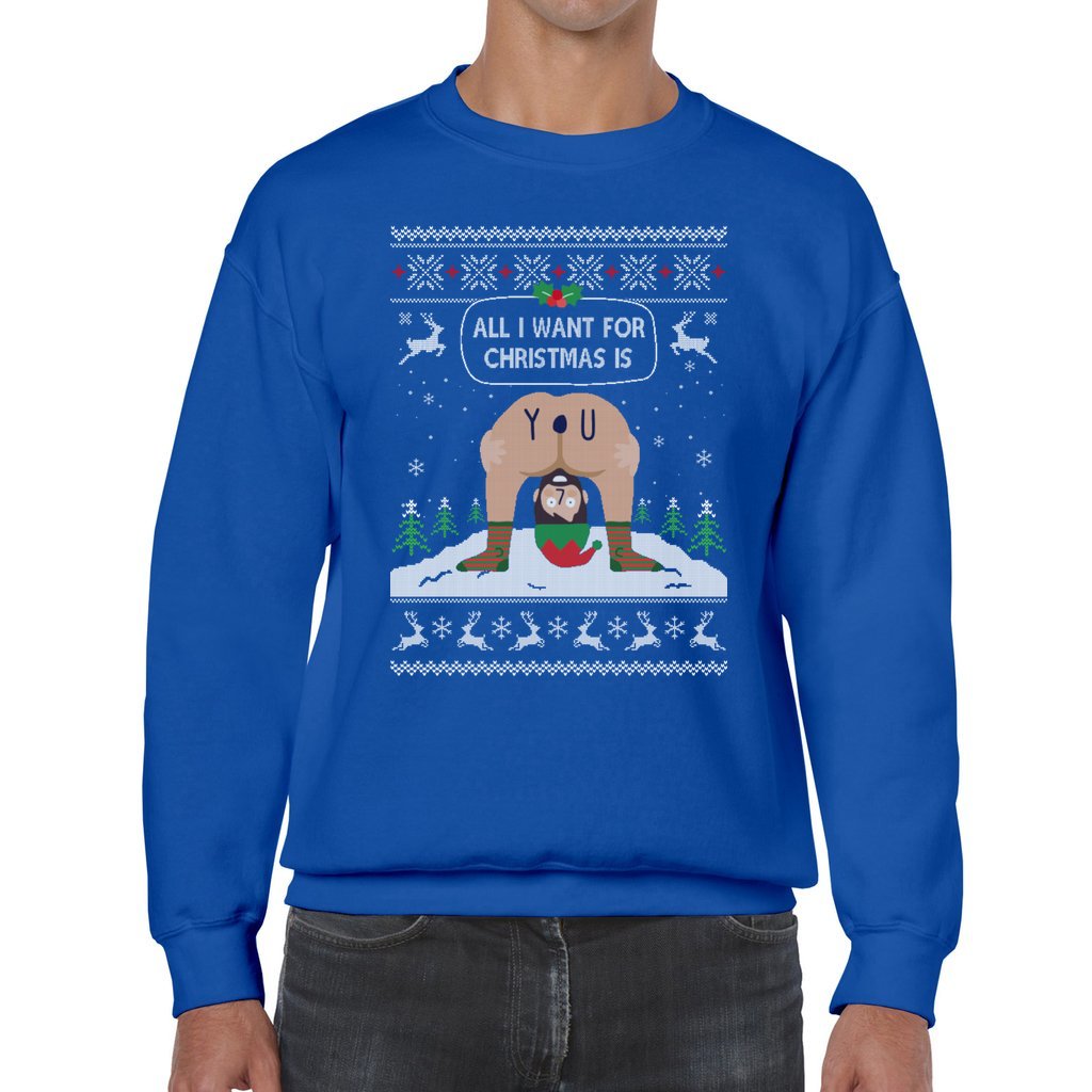 All I Want For Christmas Is You Men's Ugly Christmas Sweater - Image 4