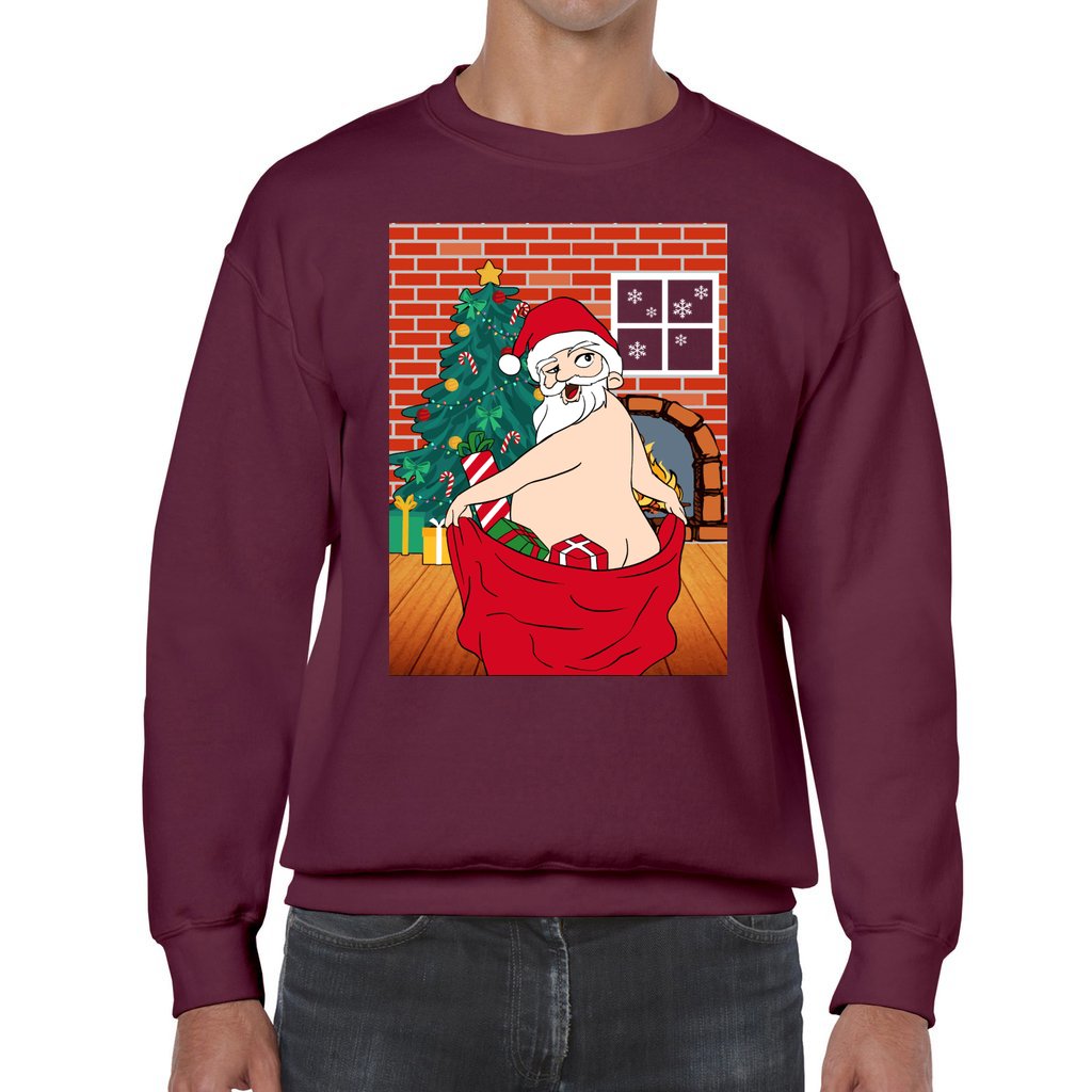Men's Ugly Christmas Sweater Naughty Santa - Image 6