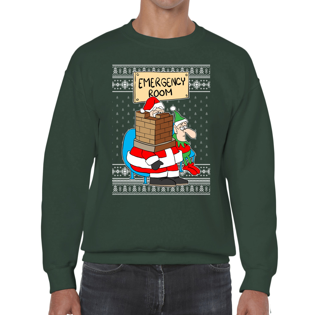 Men's Ugly Christmas Sweater Funny Santa - Image 7