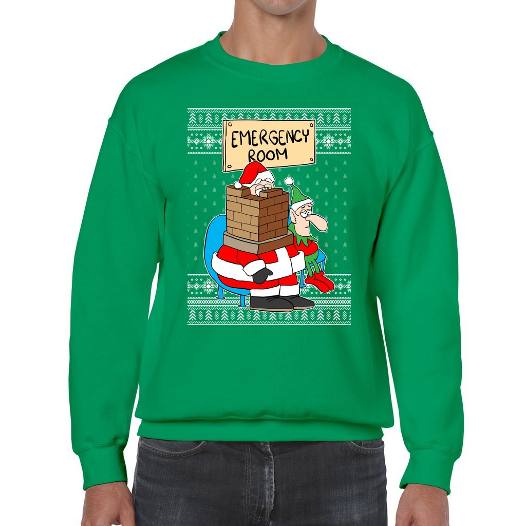 Men's Ugly Christmas Sweater Funny Santa - Image 4