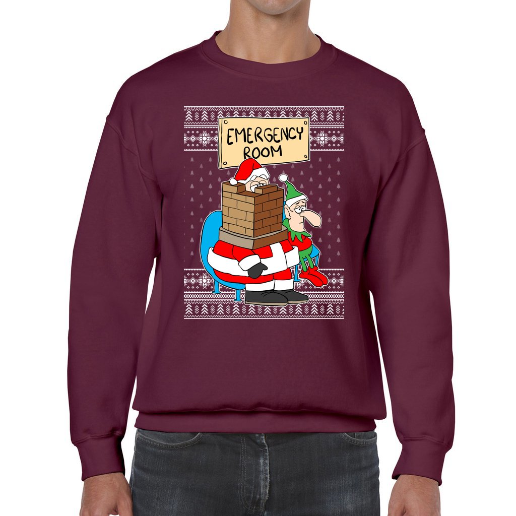 Men's Ugly Christmas Sweater Funny Santa - Image 6