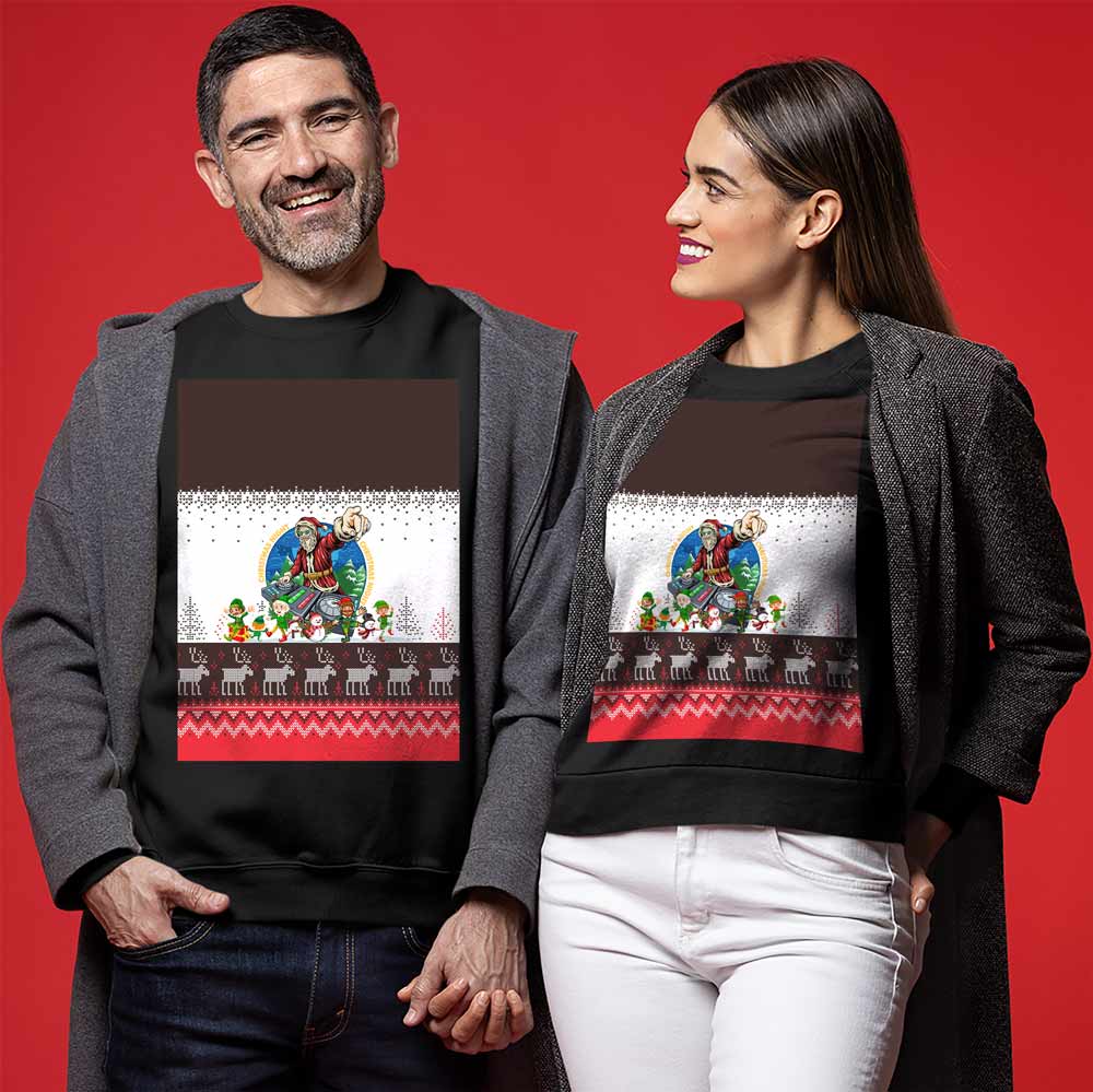 Funny DJ Santa Ugly Sweater
