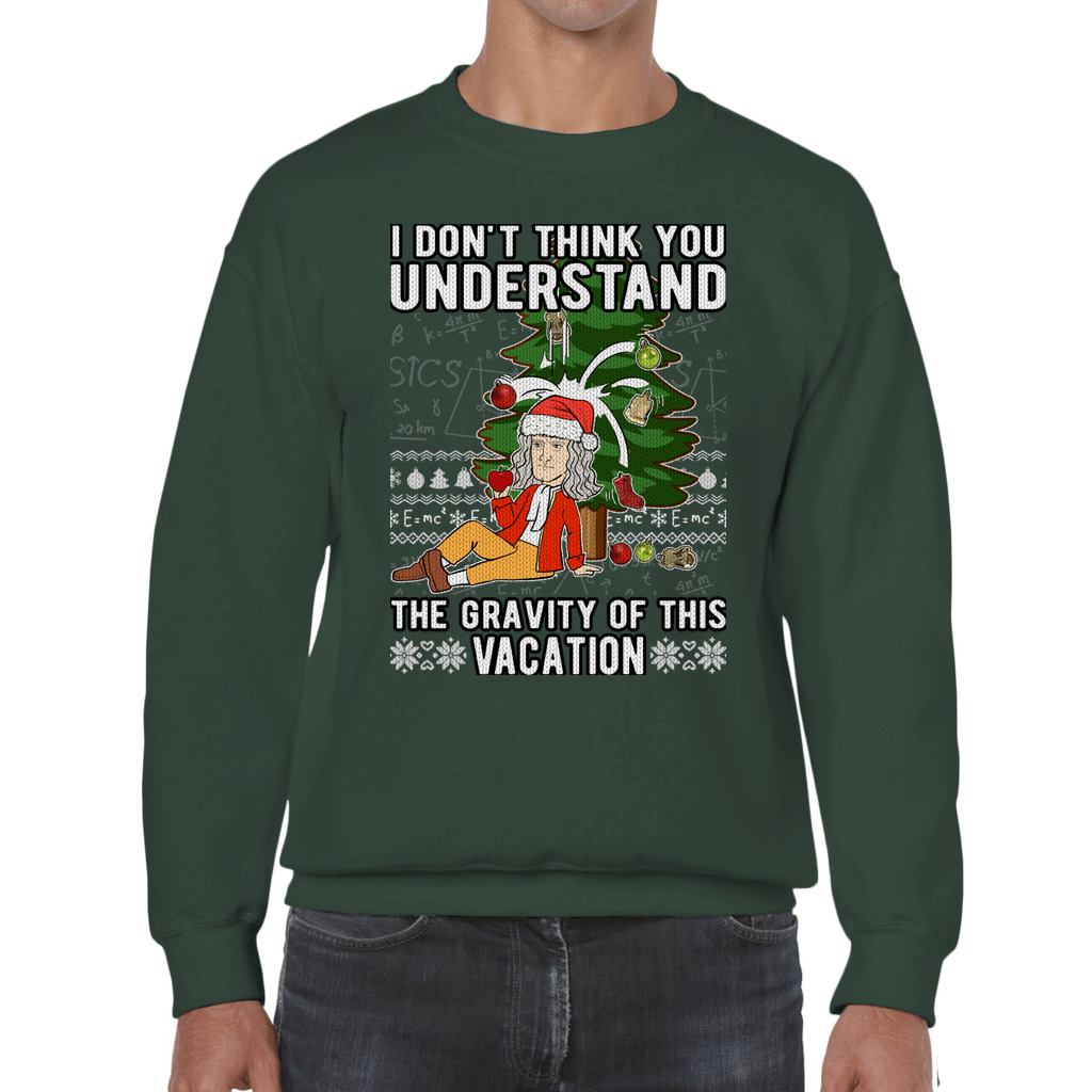 Isaac Newton Ugly Christmas Sweater - Image 9