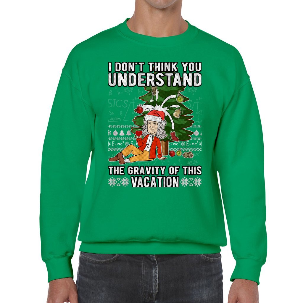Isaac Newton Ugly Christmas Sweater - Image 6