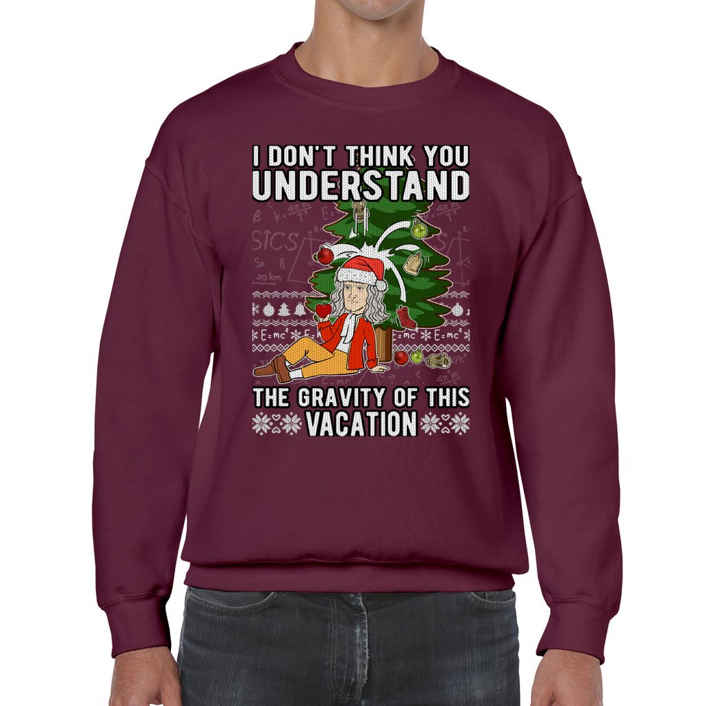 Isaac Newton Ugly Christmas Sweater - Image 8
