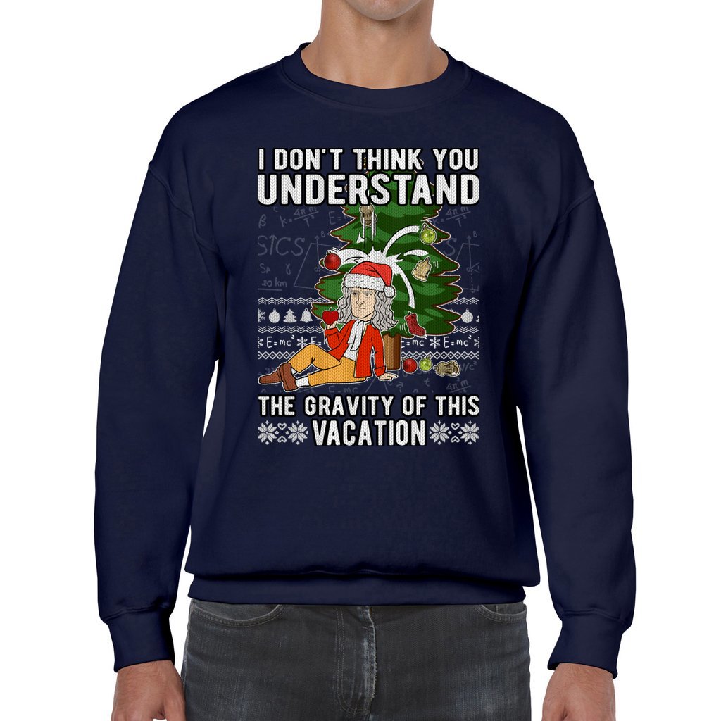 Isaac Newton Ugly Christmas Sweater - Image 7