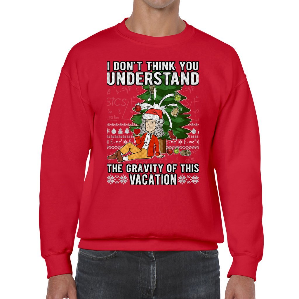 Isaac Newton Ugly Christmas Sweater - Image 4