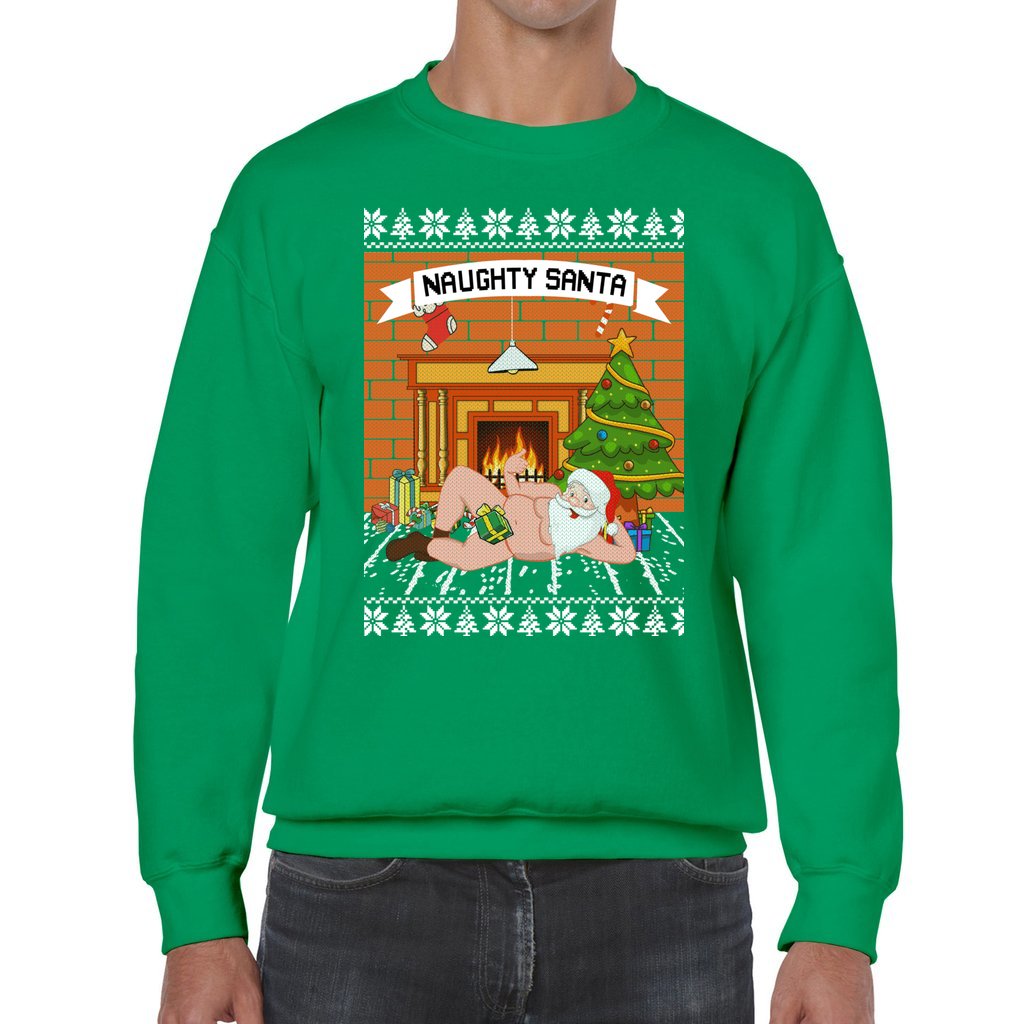 Naughty Santa Funny Ugly Christmas Sweater - Image 6