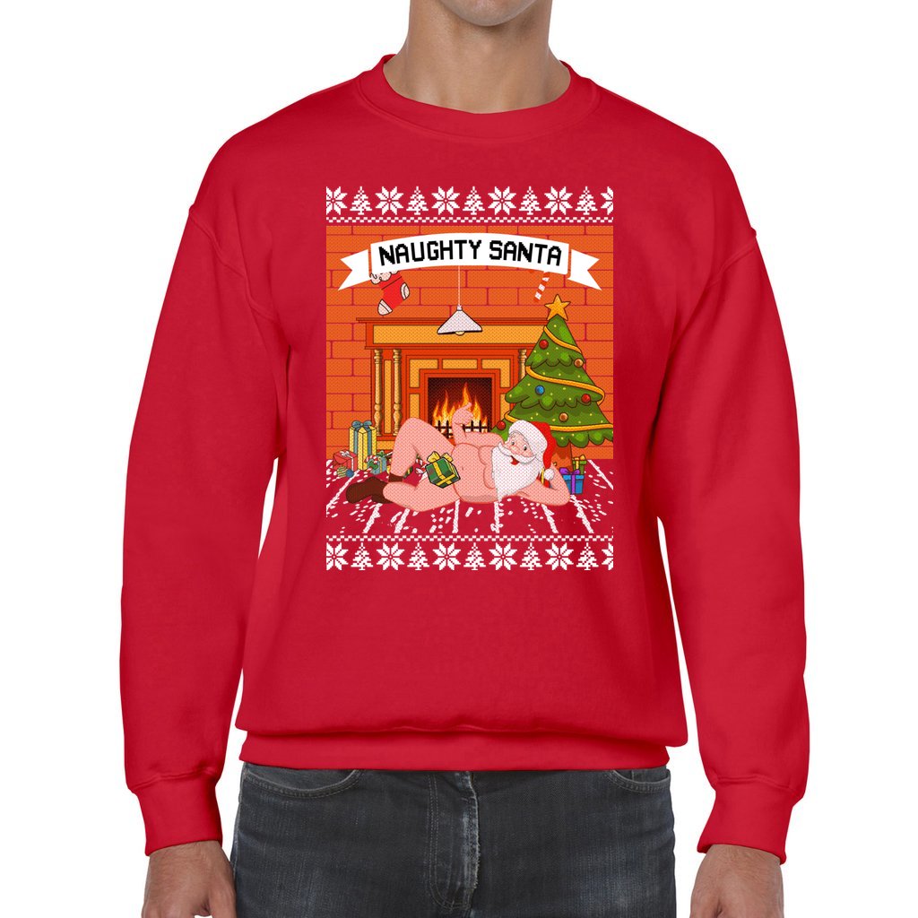 Naughty Santa Funny Ugly Christmas Sweater - Image 4