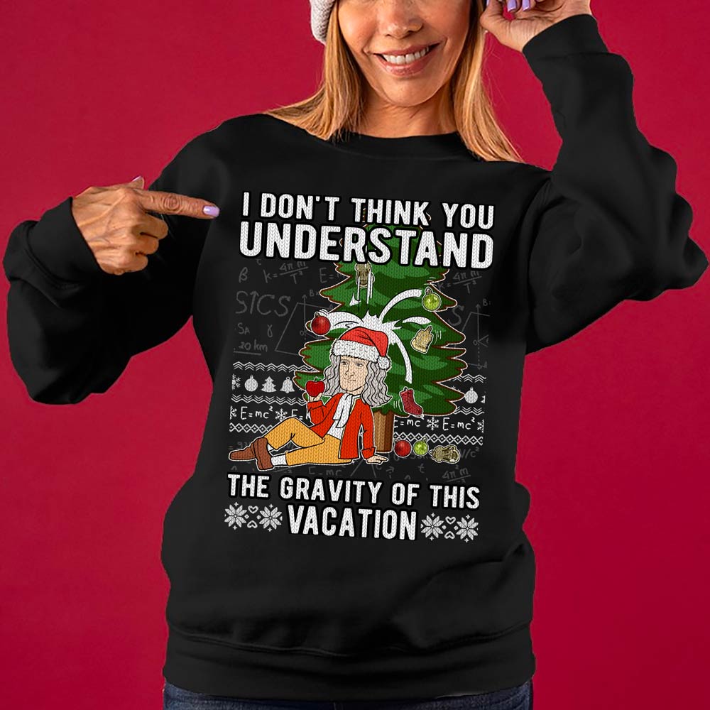 Isaac Newton Women's Ugly Christmas Sweater