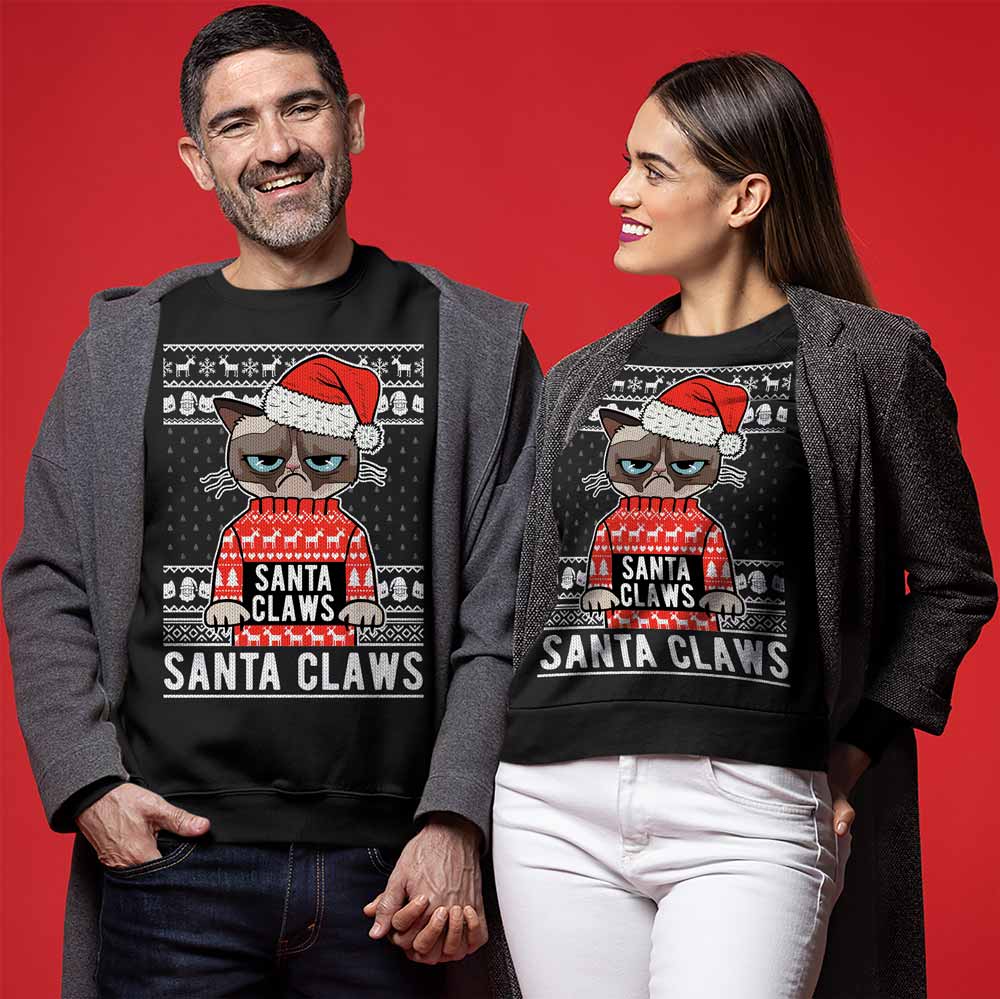 Santa Claws Cat Christmas Sweater