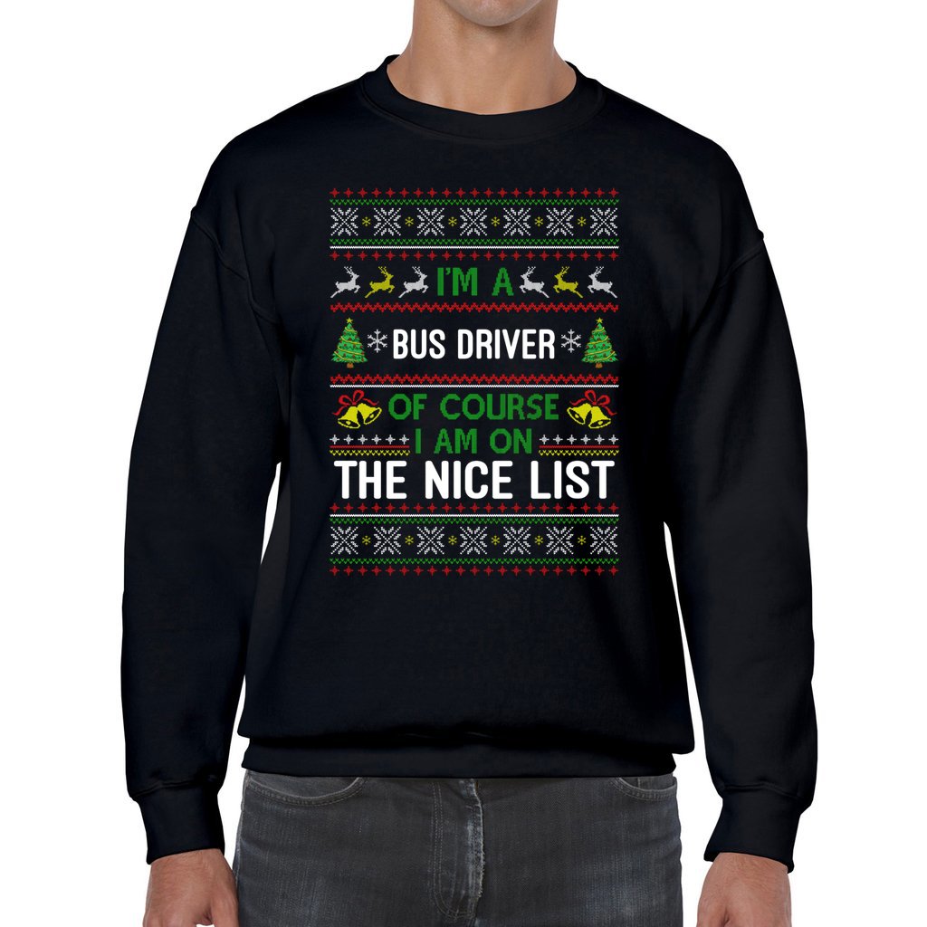 Bus Driver On The Nice List Christmas Sweater - Image 10