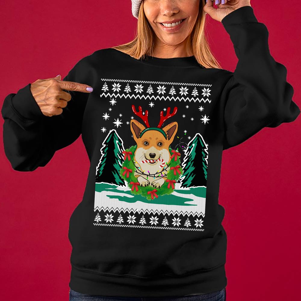 Corgi Women's Ugly Christmas Sweater