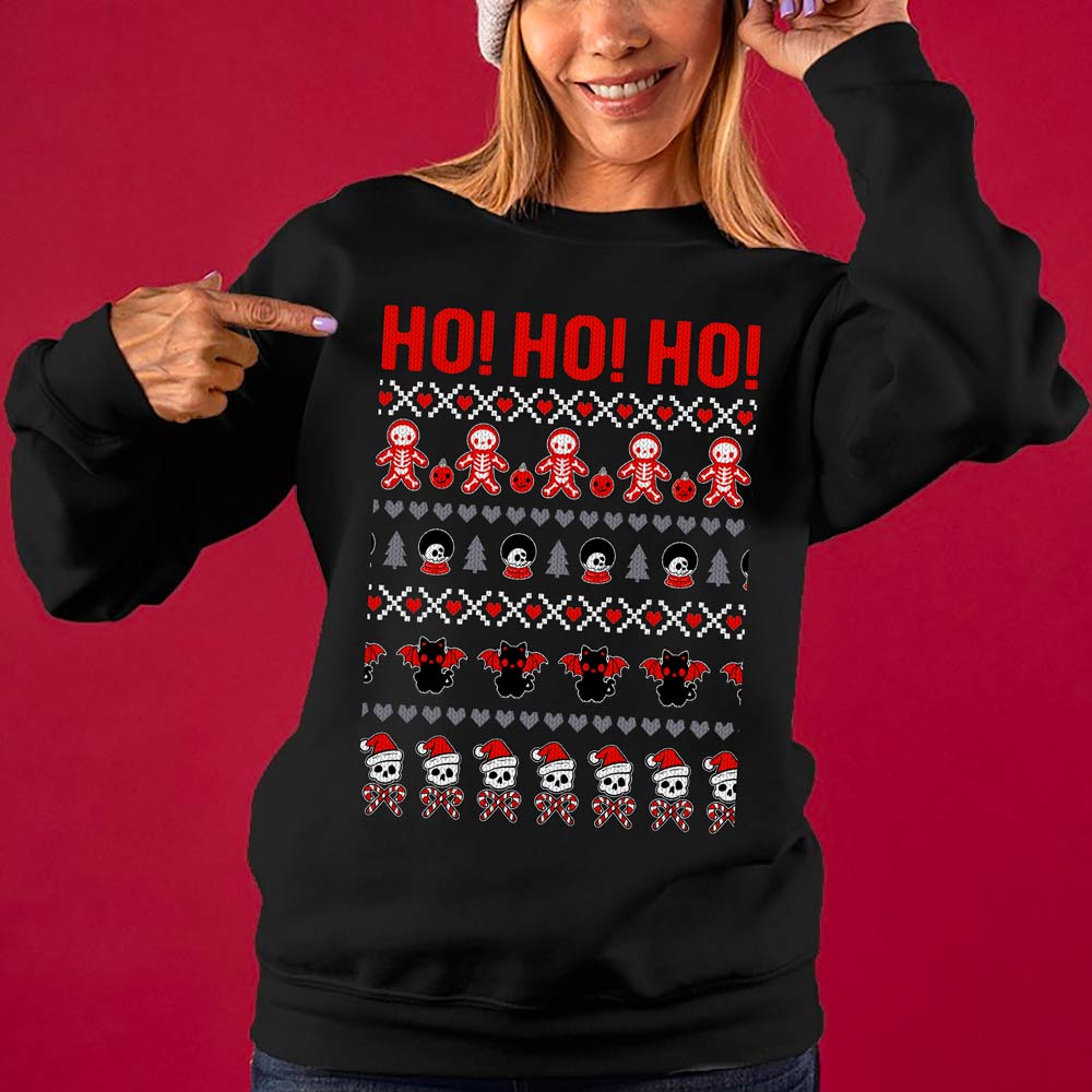 Spooky Christmas Sweater Woman