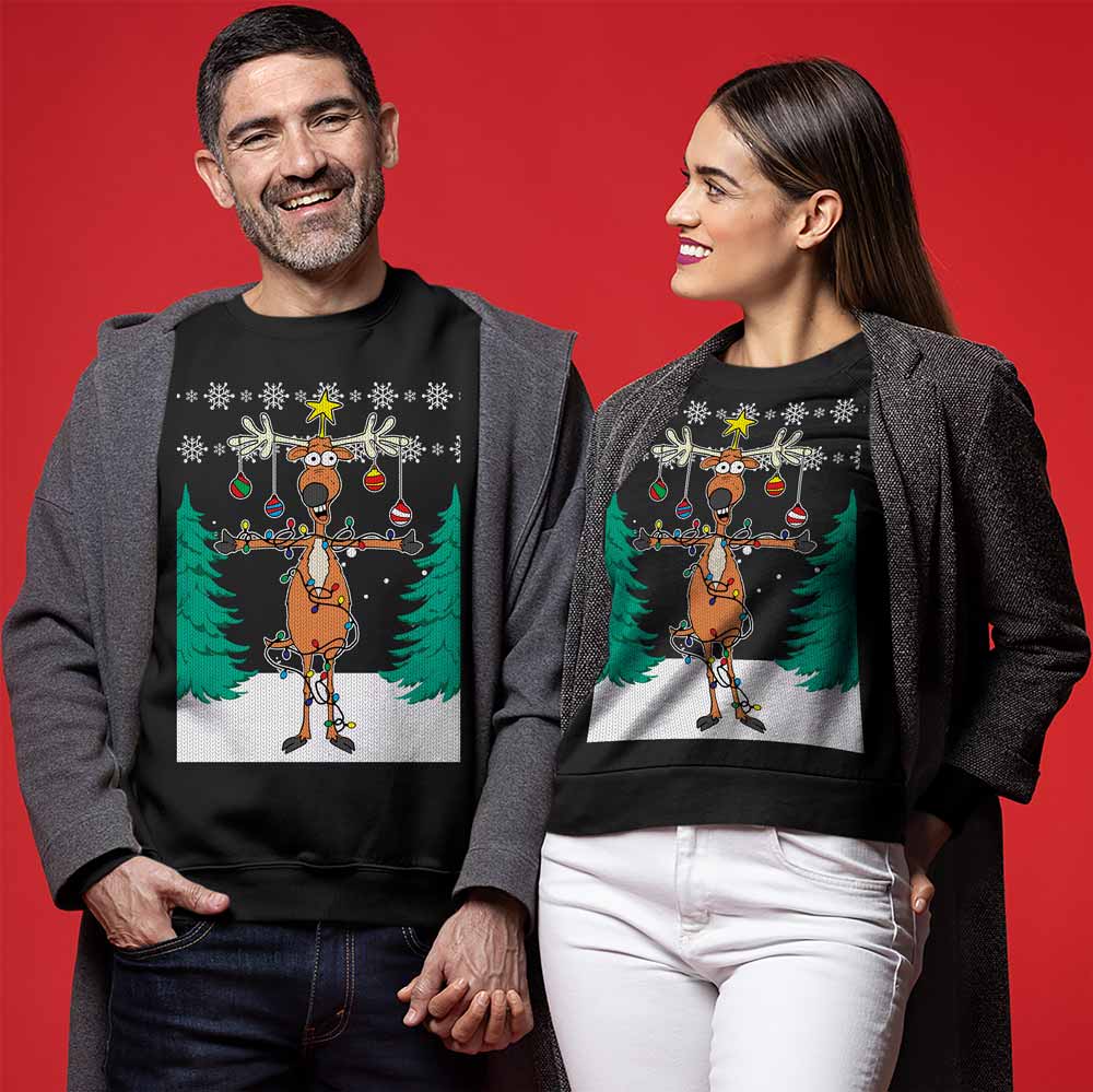 Funny Reindeer Christmas Sweater