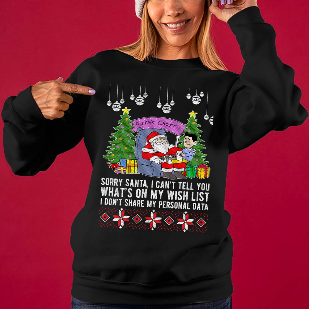 Funny Data Santa Women's Ugly Christmas Sweater