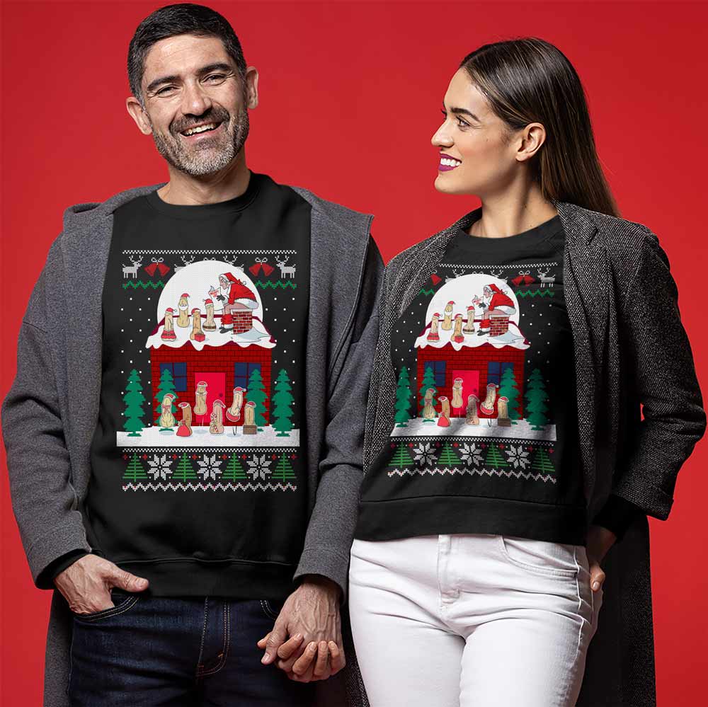 Funny Santa Naughty List Ugly Sweater