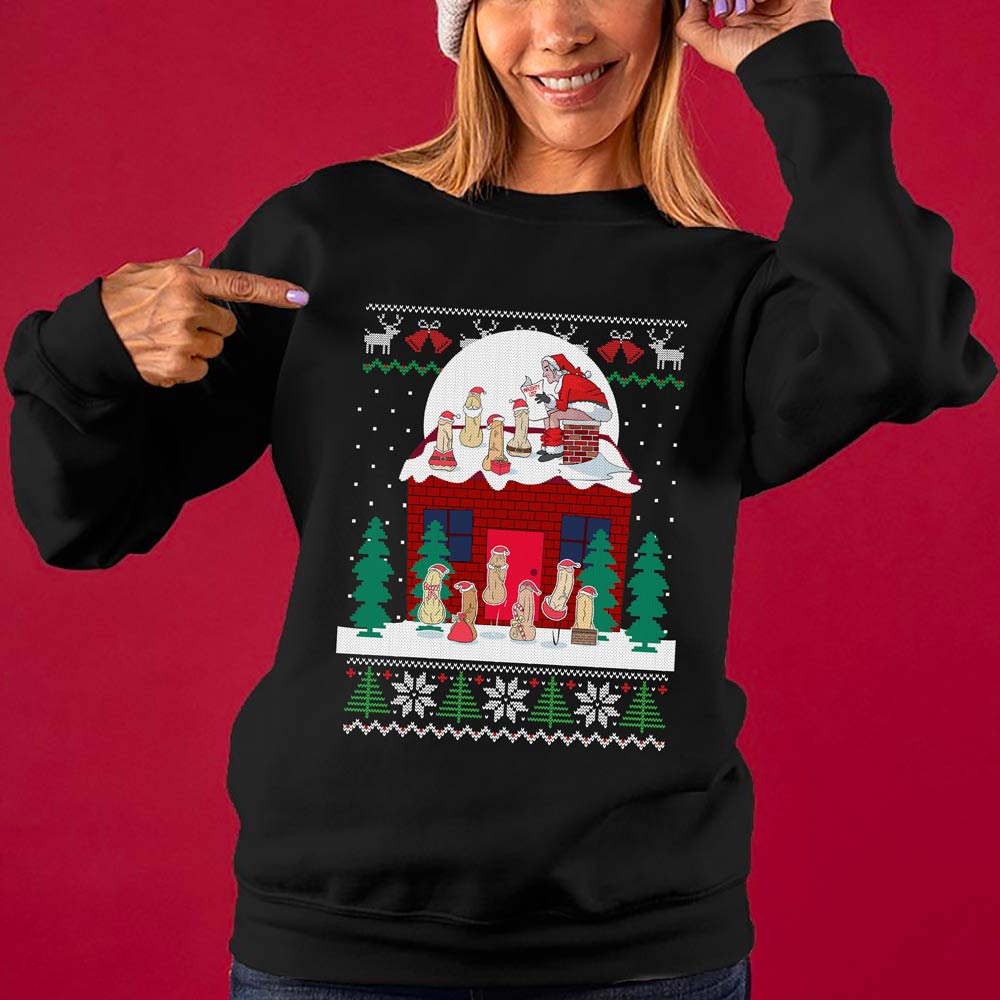Funny Santa Naughty List Women's Ugly Sweater