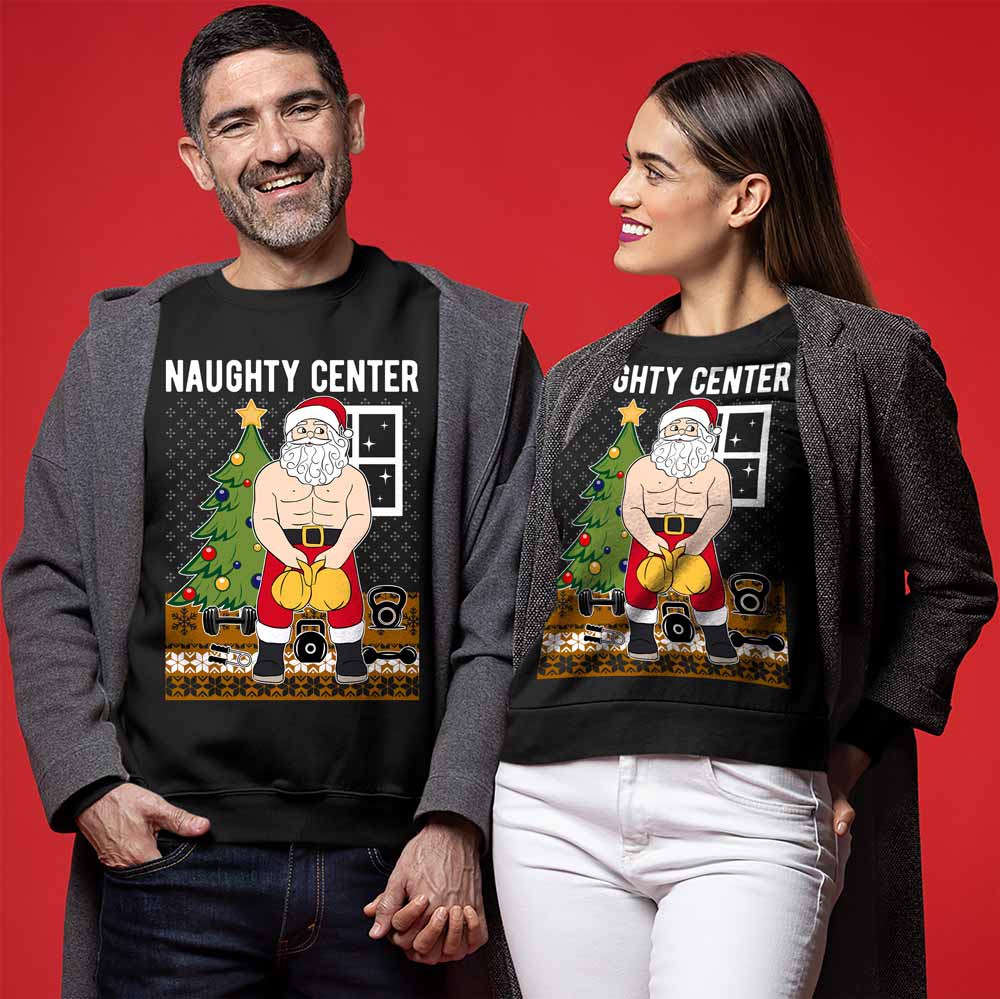 Naughty Santa Claus Ugly Christmas Sweater