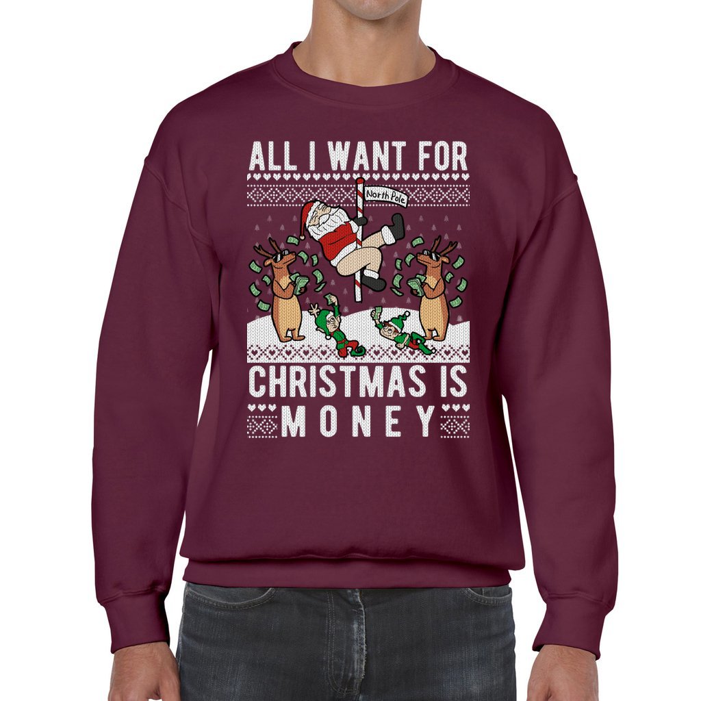 All I Want For Christmas Is Money Christmas Sweater Men - Image 6