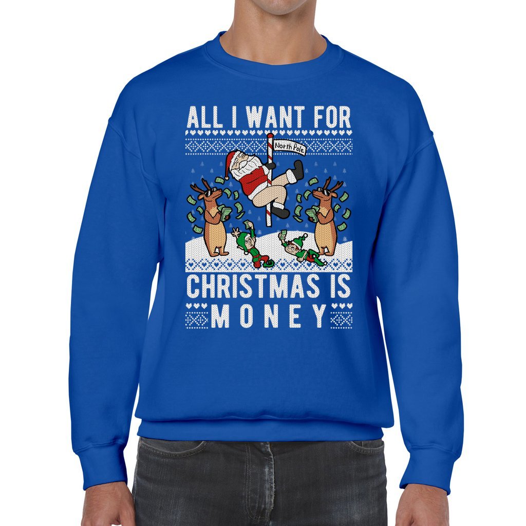 All I Want For Christmas Is Money Christmas Sweater Men - Image 3