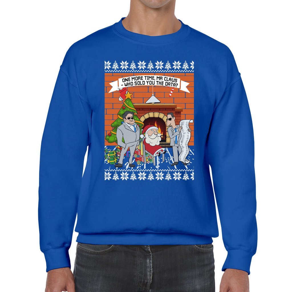 Mr Claus Who Sold You Data Ugly Christmas Sweater - Image 5