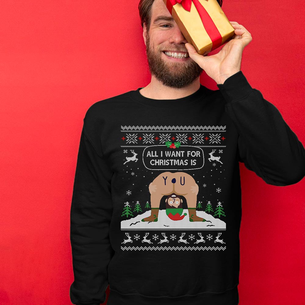 All I Want For Christmas Is You Men's Ugly Christmas Sweater