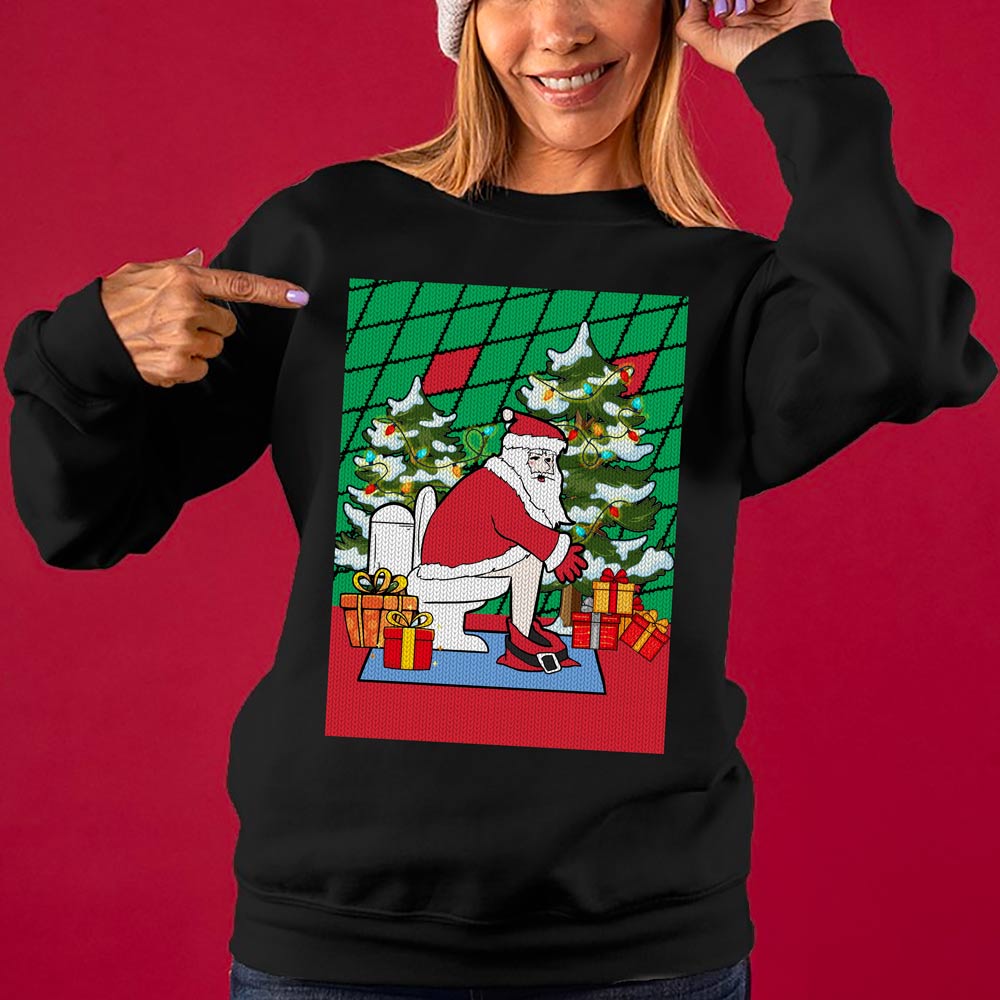 Naughty Santa Lady Women's Ugly Christmas Sweater