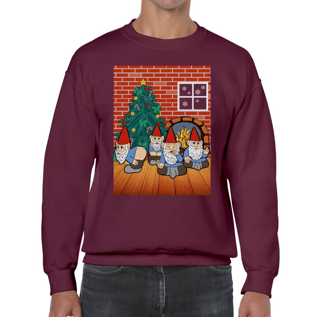 Naughty Gnome Ugly Christmas Sweater - Image 8
