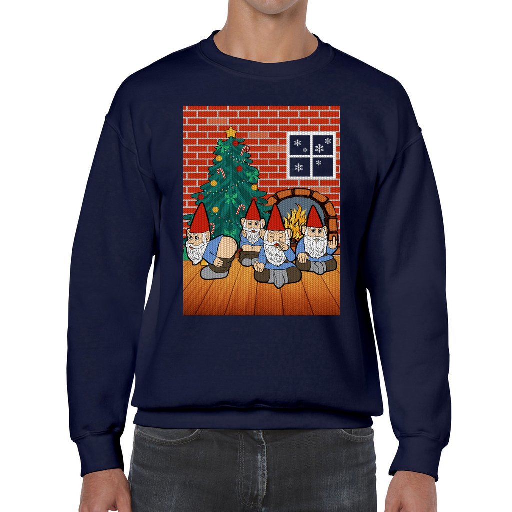 Naughty Gnome Ugly Christmas Sweater - Image 7