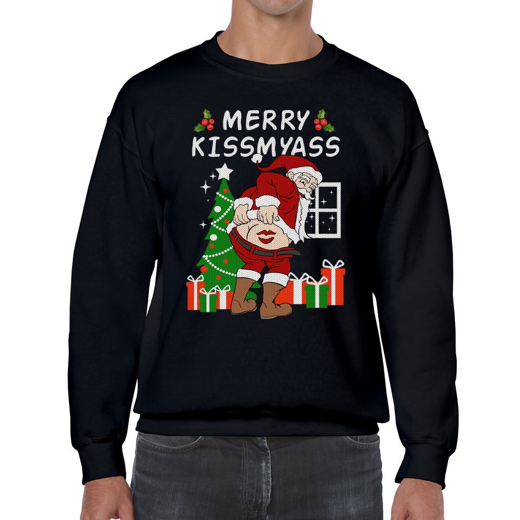 Merry Kissmyass Christmas Sweater Woman - Image 8