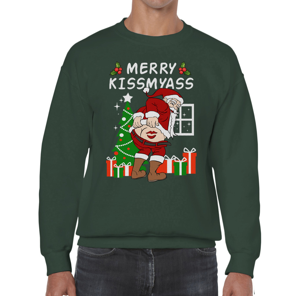 Merry Kissmyass Christmas Sweater Woman - Image 7