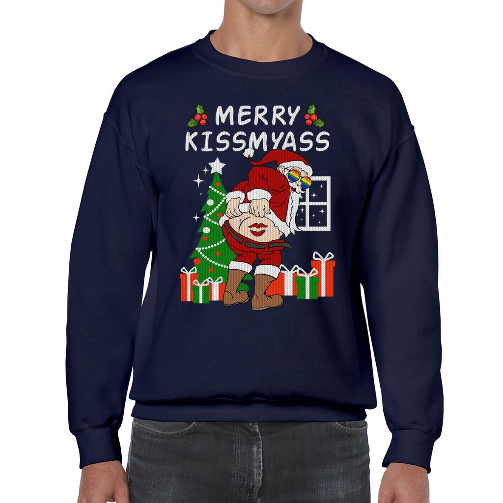 Naughty LGBT Santa Ugly Sweater - Image 7