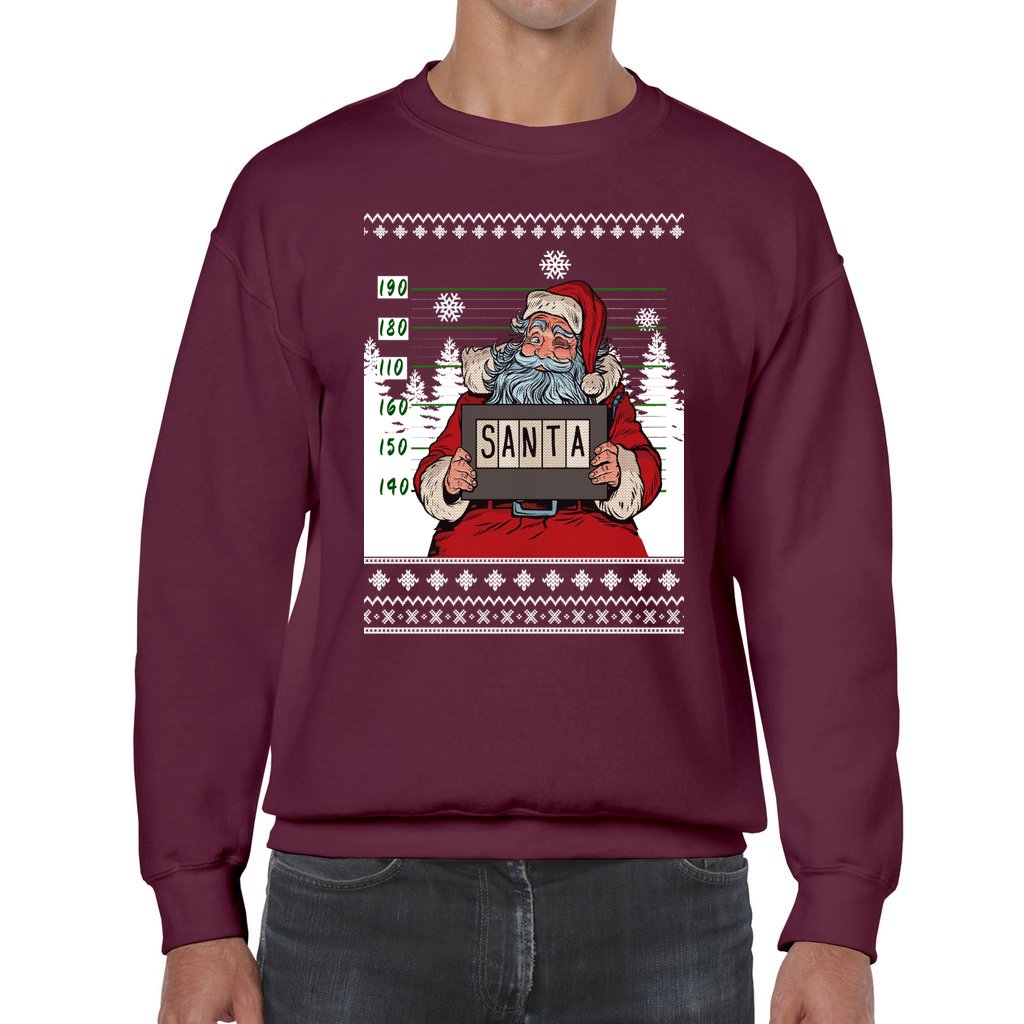 Santa Jail Men's Ugly Christmas Sweater - Image 6