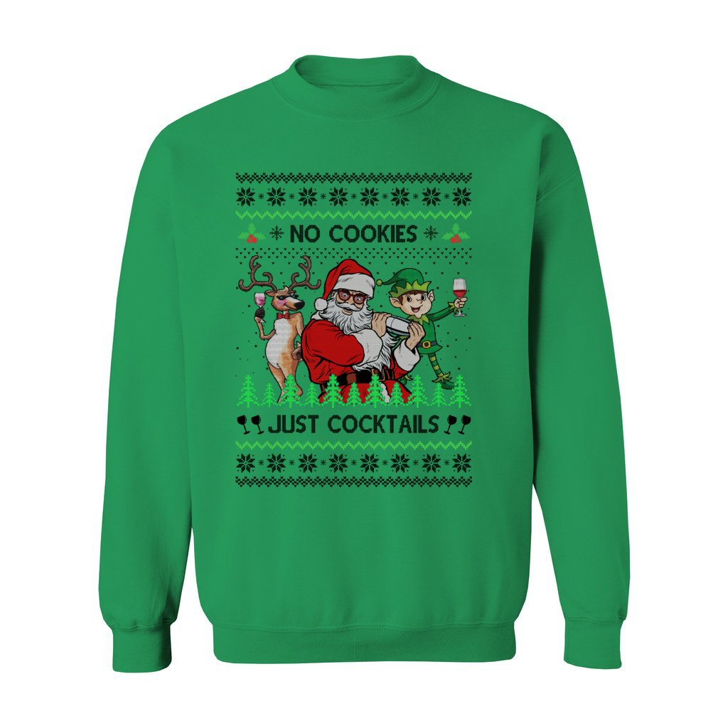 Funny Santa Cocktails Women's Ugly Christmas Sweater - Image 4