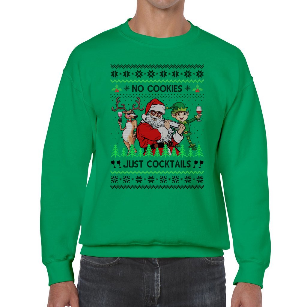 Funny Santa Cocktails Ugly Christmas Sweater - Image 4