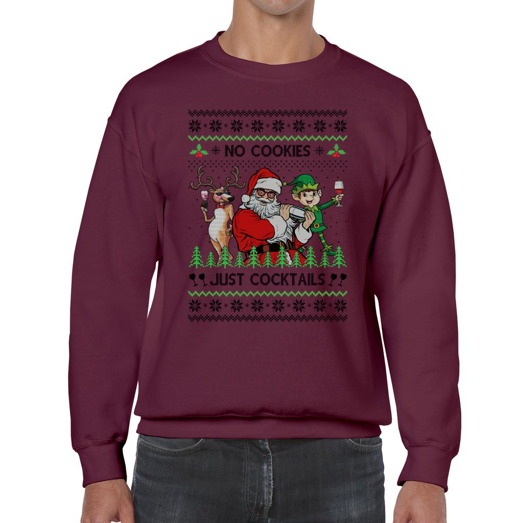 Funny Santa Cocktails Ugly Christmas Sweater - Image 6