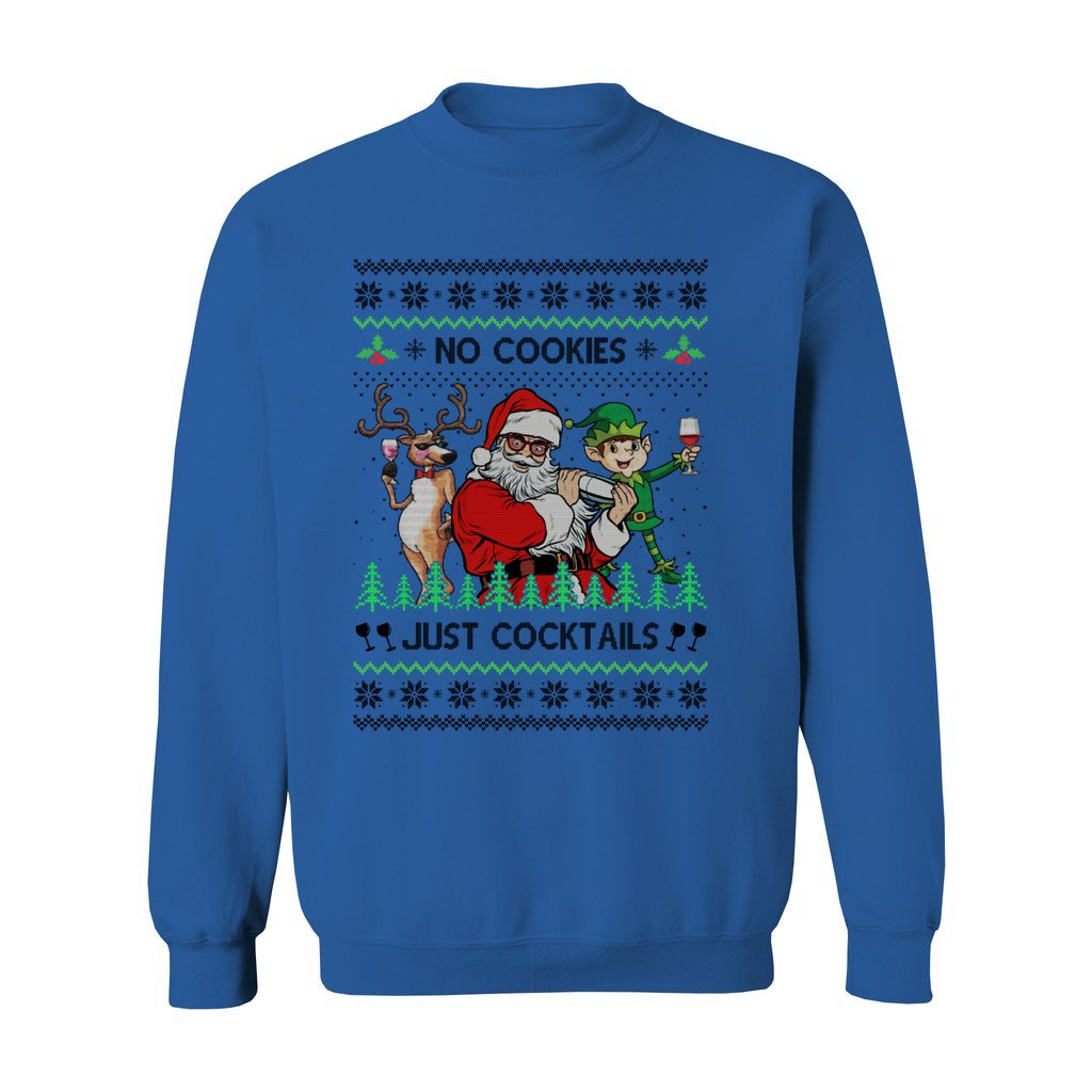 Funny Santa Cocktails Women's Ugly Christmas Sweater - Image 3