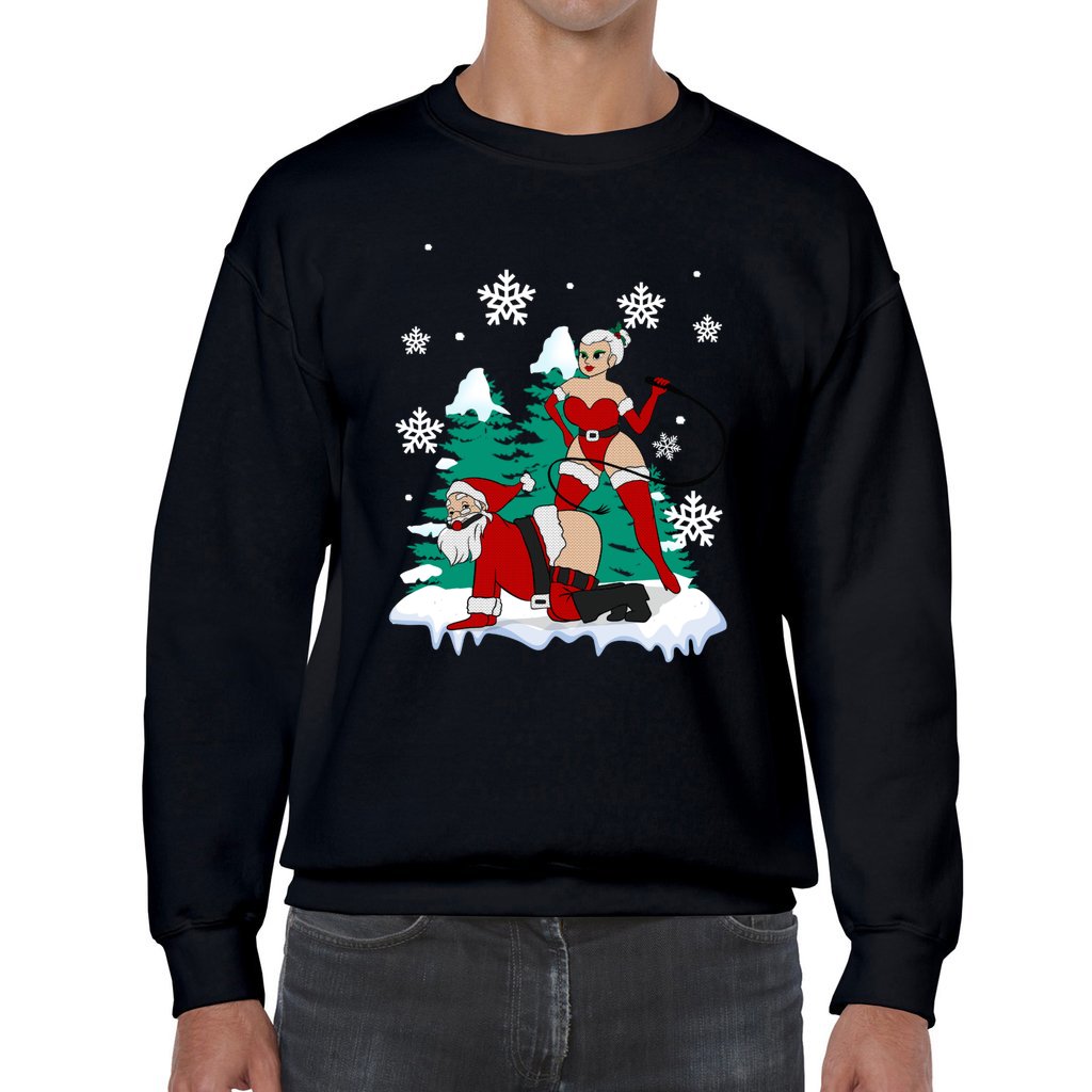 Naughty Santa Claus Christmas Sweater Men - Image 8