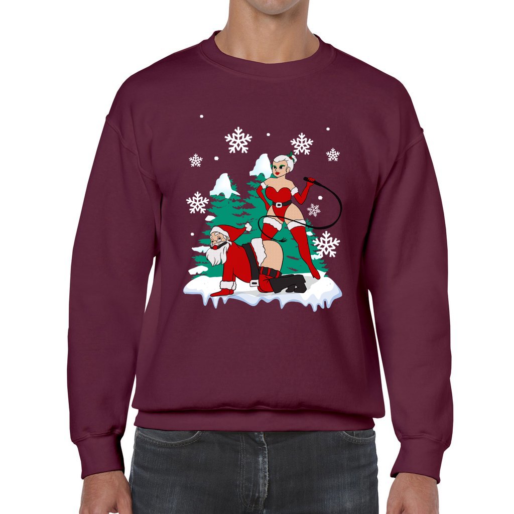 Naughty Santa Claus Christmas Sweater Men - Image 6